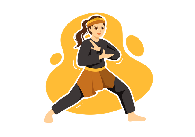 Female Martial Artist  Illustration