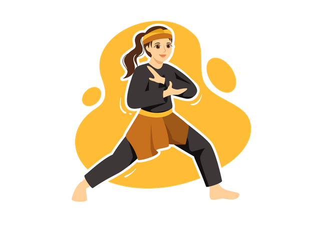 Female Martial Artist  イラスト