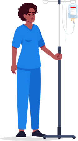 Female medical worker  Illustration