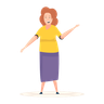 female motivational speaker illustration free download