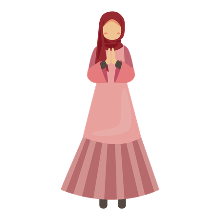 Female Muslim  Illustration
