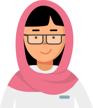 Female muslim Doctor Illustration