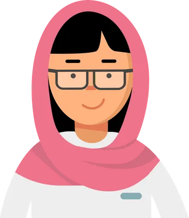 Female muslim Doctor Illustration