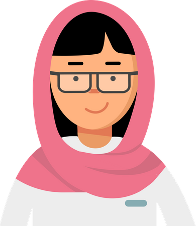 Female muslim Doctor  Illustration