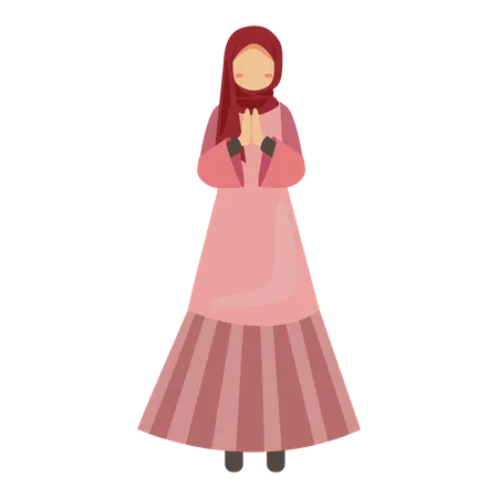 Female Muslim  Illustration