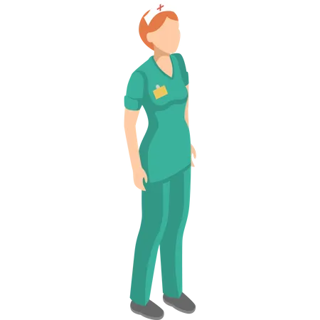 Female nurse Illustration