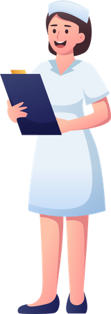 Female Nurse  Illustration