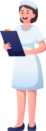 Female Nurse  Illustration