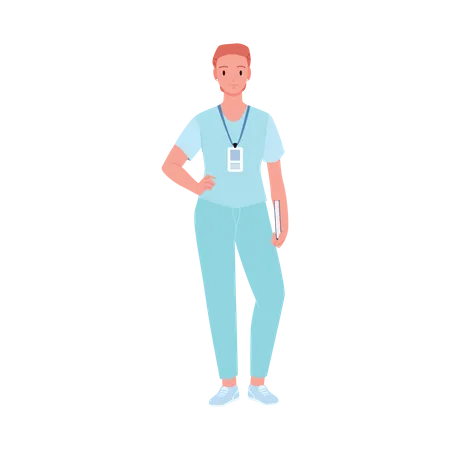 Female Nurse  Illustration