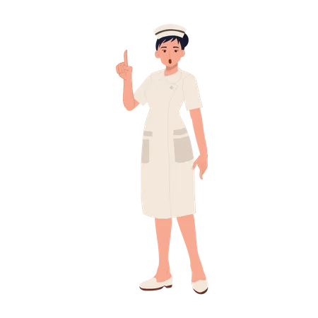 Female nurse giving advice  Illustration