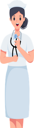 Female Nurse  Illustration