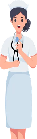 Female Nurse  Illustration