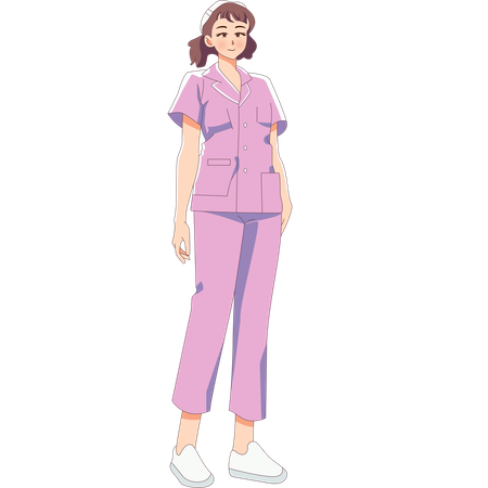 Female Nurse  Illustration