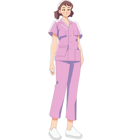 Female Nurse  Illustration