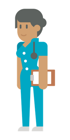 Female Nurse  Illustration