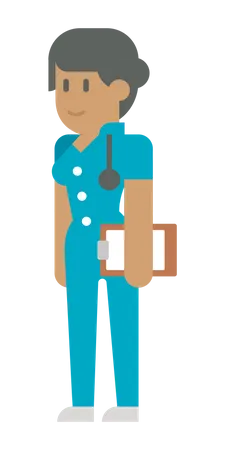 Female Nurse  Illustration