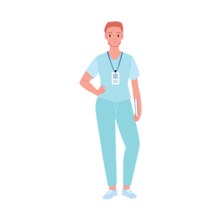 Female Nurse  Illustration