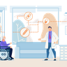 illustration for woman nurse