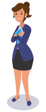 Female office assistant  Illustration