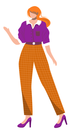 Female Office worker  Illustration