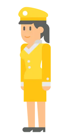 Female officer  Illustration