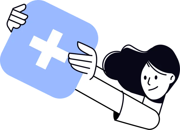 Female organ donor  Illustration