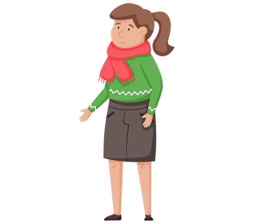 Female patient giving medical examination  Illustration