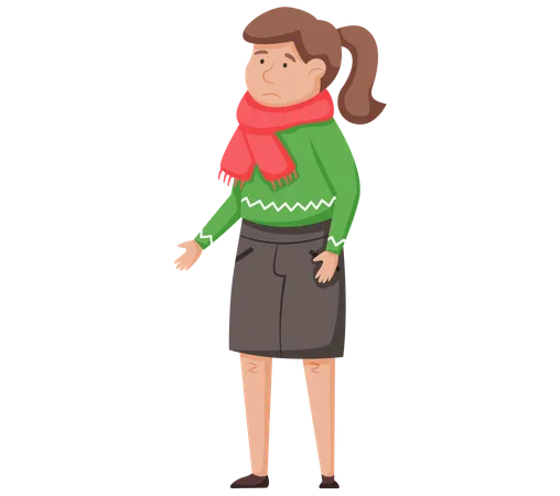 Female patient giving medical examination  Illustration