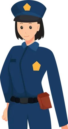 Female Police Officer  Illustration