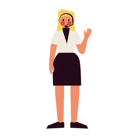 Female presenter  Illustration