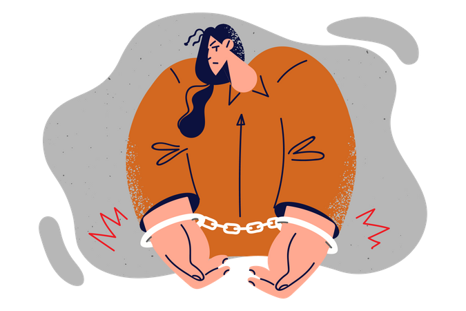 Female prisoner  Illustration