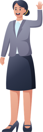 Female professor  Illustration
