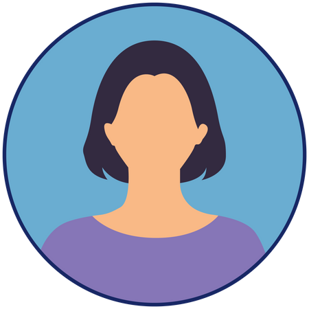 Female profile picture Illustration