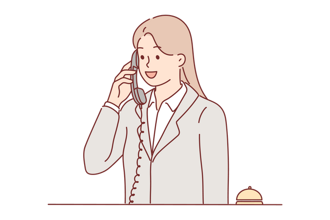 Female receptionist  Illustration