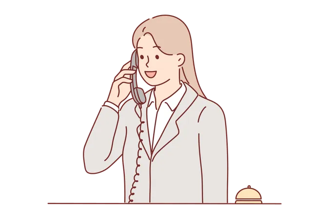 Female receptionist  Illustration