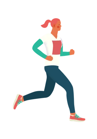 Female runner  Illustration