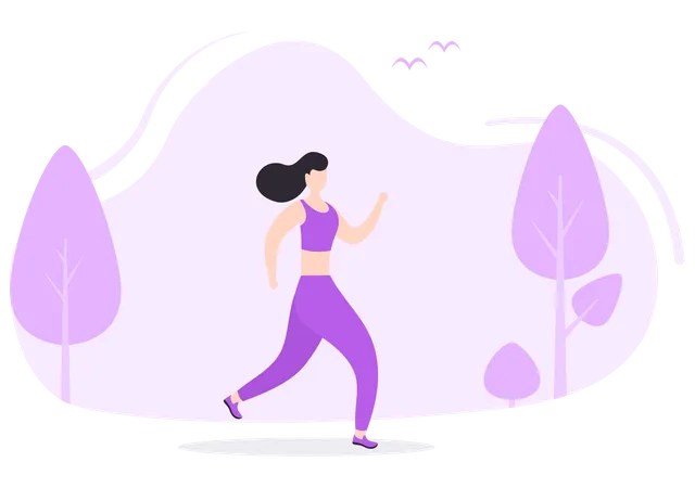 Female Runner Illustration