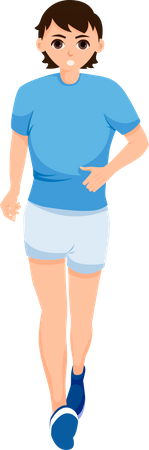 Female Runner  Illustration