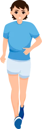 Female Runner  Illustration