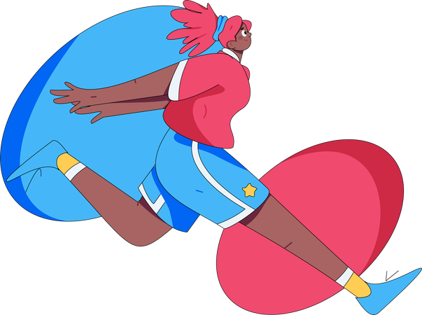 Female runner  Illustration