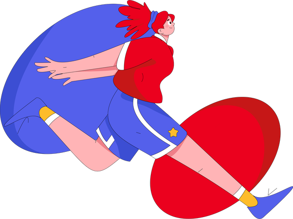 Female runner  Illustration