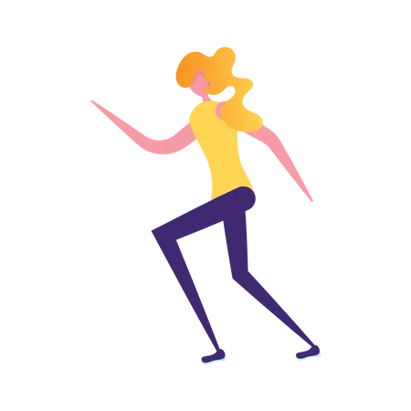 Female running Illustration