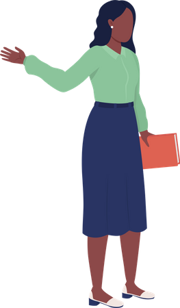 Female school teacher  Illustration