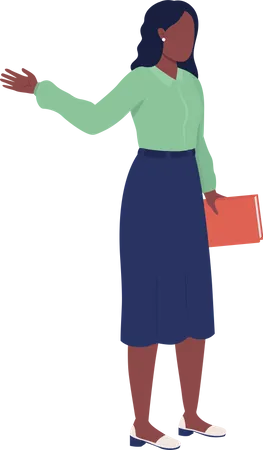 Female school teacher  Illustration