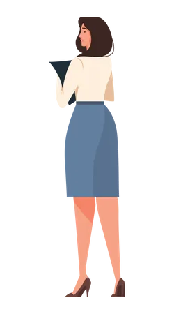 Female secretary  Illustration