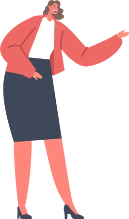 Female Speaker  Illustration