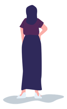 Female Standing  Illustration