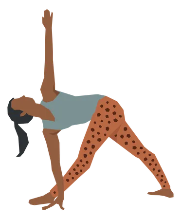 Female stretching  Illustration