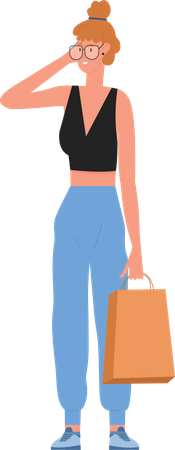 Female student  Illustration