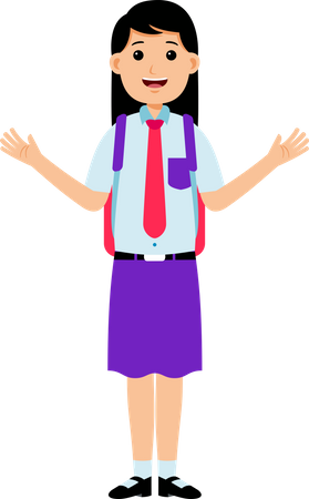 Female Student  Illustration